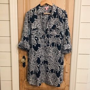 Lily Pulitzer Zebra Print Shirt Dress/Tunic